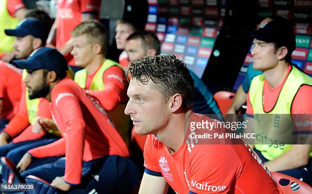 Mumbai, INDIA Jos Buttler of England during the ICC World Twenty20 India 2016 match between South Africa and England at the Wankhede stadium on March...