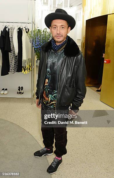 Dan Macmillan attends an exclusive VIP preview of the Dover Street Market on March 18, 2016 in London, England.