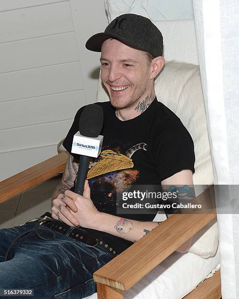 Deadmau5 interviewed at SiriusXM's 'UMF Radio' Broadcast Live From The SiriusXM Music Lounge at 1 Hotel South Beach at 1 Hotel South Beach on March...