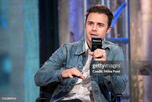 Singer Kris Allen attends the AOL Build Speaker Series to discuss his new album "Letting You In" at AOL Studios In New York on March 18, 2016 in New...