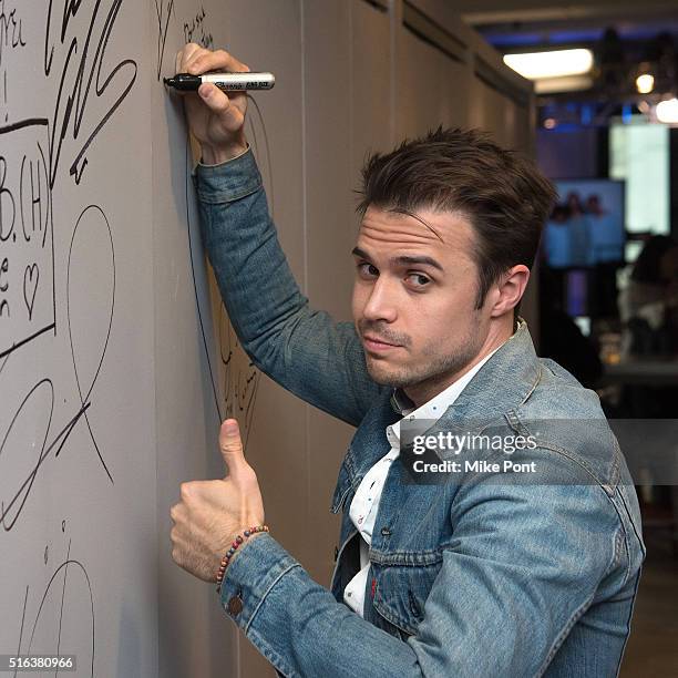 Singer Kris Allen attends the AOL Build Speaker Series to discuss his new album "Letting You In" at AOL Studios In New York on March 18, 2016 in New...