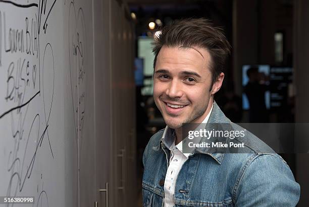 Singer Kris Allen attends the AOL Build Speaker Series to discuss his new album "Letting You In" at AOL Studios In New York on March 18, 2016 in New...