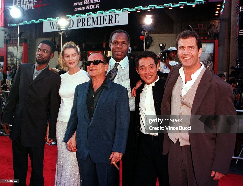 Cast members from the new film "Lethal Weapon 4" p