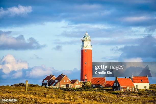 texel lighthouse - lighthouse stock pictures, royalty-free photos & images