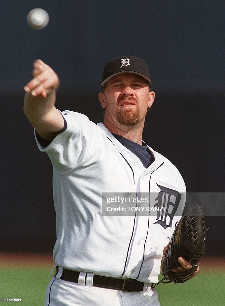 Doug Cail After two days of rain pitcher Doug Brocail of the Detroit Tigers ...