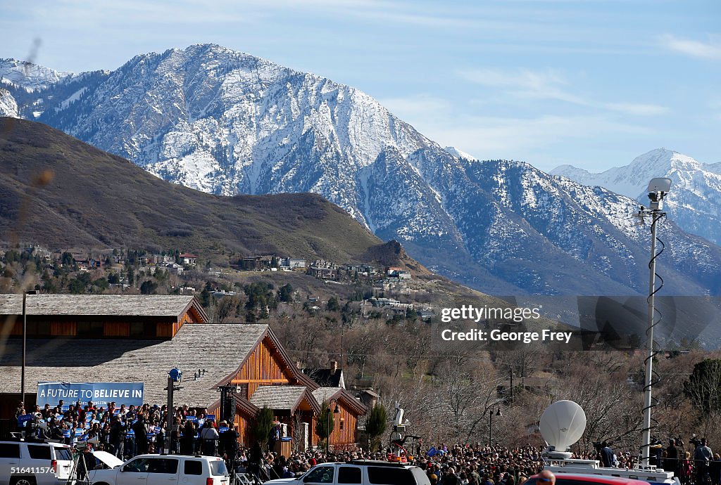 Bernie Sanders Holds Rally In Salt Lake City, Utah