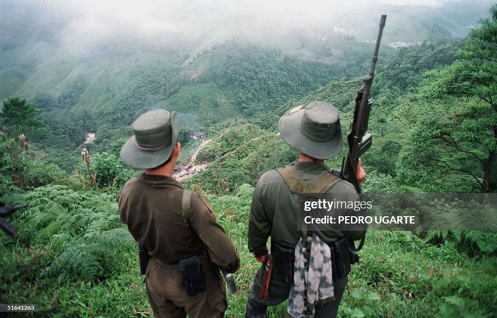 Two armed soldiers belonging to the Revolutionry A