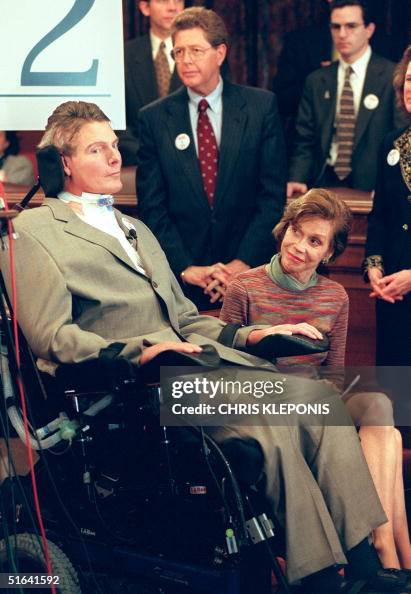 Christopher Reeve Chair Christopher Reeve, US actor and board chair of the American Paralysis ...