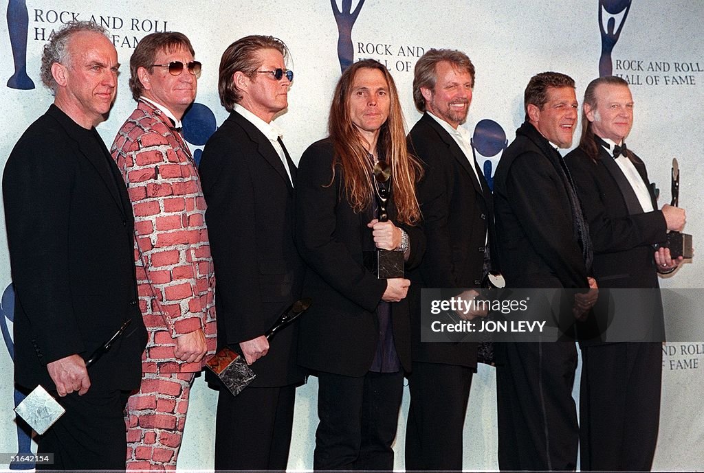 The Eagles (from left:) Bernie Leadon, Joe Walsh,