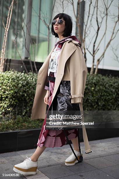 Misha Janette attends the Tokyo New Age show during Tokyo Fashion Week on March 18, 2016 in Tokyo, Japan.