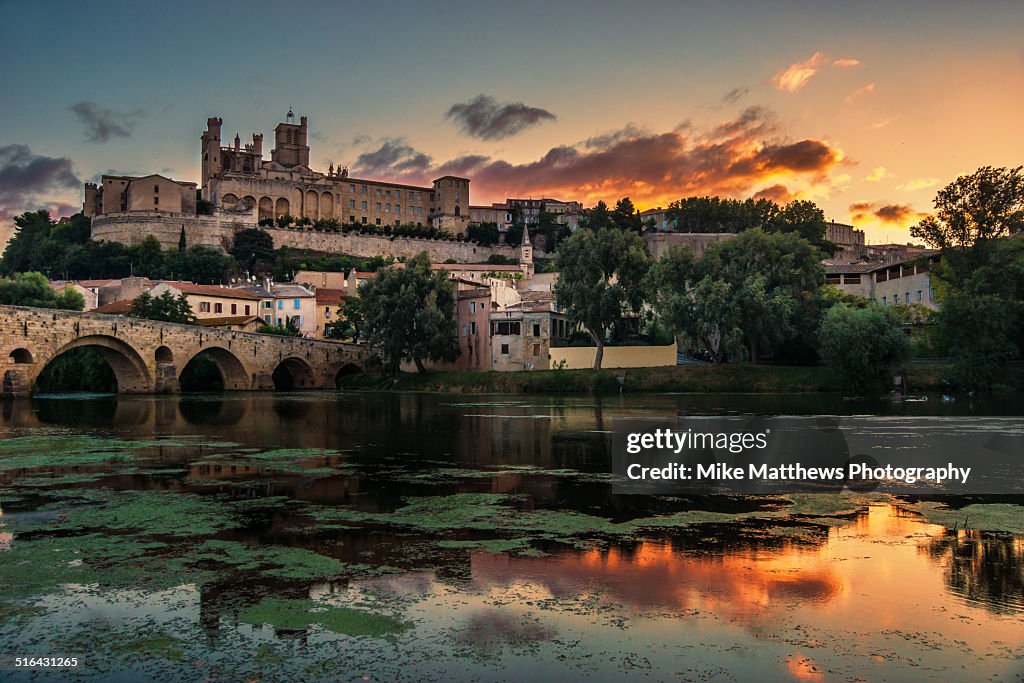 Beziers in the morning