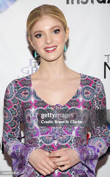 Actress Elena Kampouris attends the Mamarazzi screening of "My Big Fat Greek Wedding 2" on March 18, 2016 in New York City.