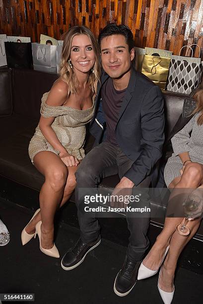 Television personalities Audrina Patridge and Mario Lopez attend the LAPALME Magazine Spring Affair at The Room on March 18, 2016 in Los Angeles,...