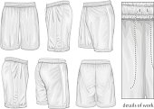 Men's white sport shorts.