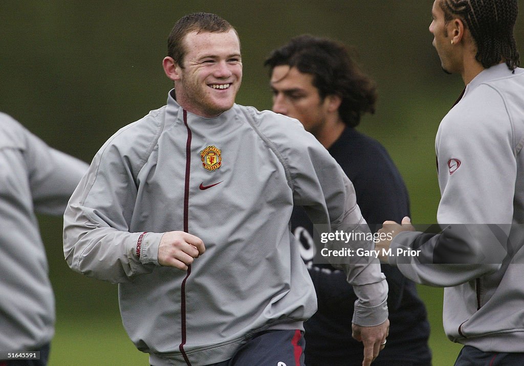 Manchester United training