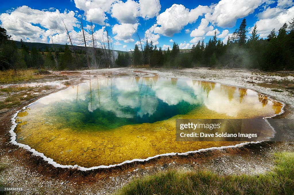 Brilliant Thermal Pool in Yellowstone