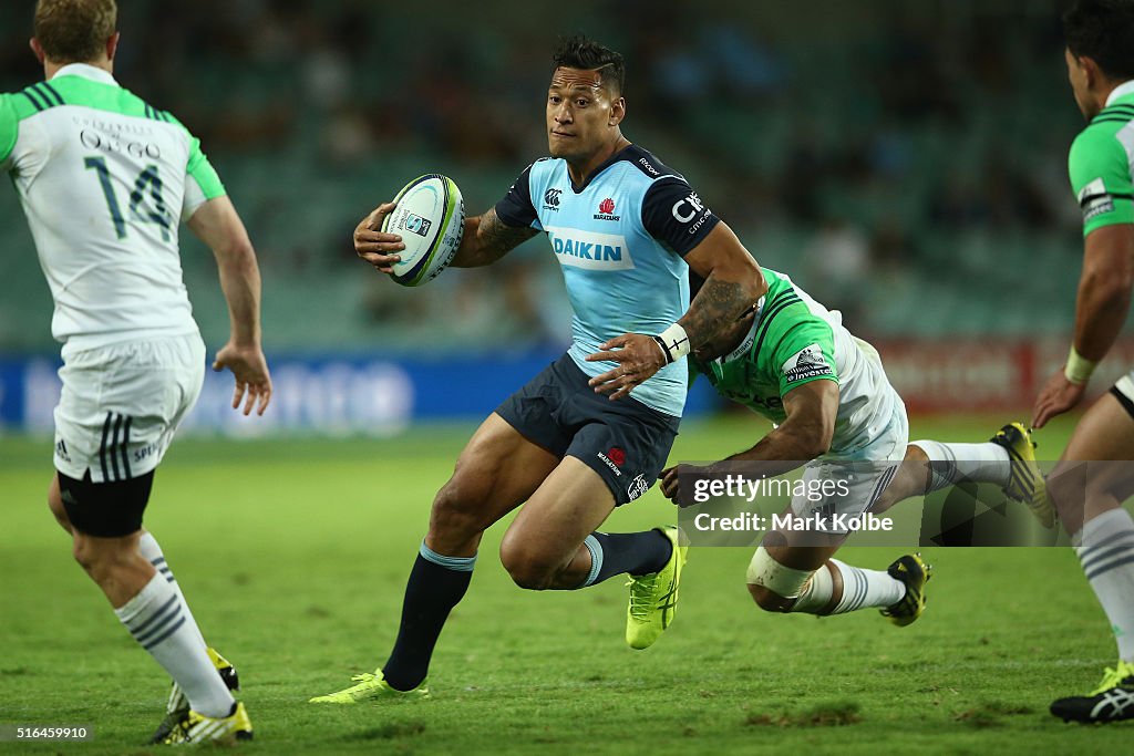 Super Rugby Rd 4 - Waratahs v Highlanders