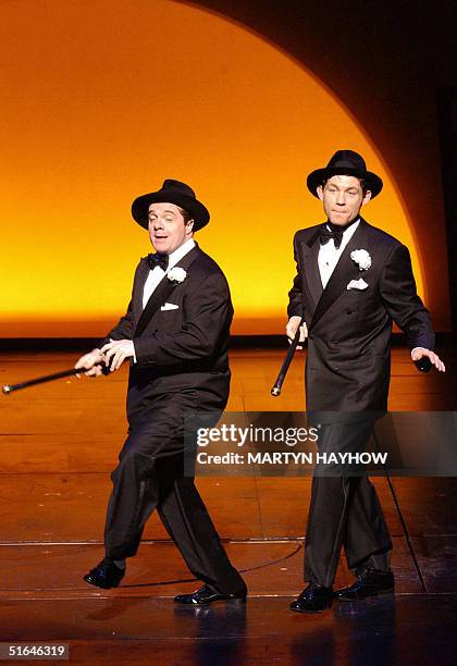 Actor Nathan Lane makes his West End debut in Mel Brooks musical production of "The Producers" at the Theatre Royal, Drury Lane, London, 02 November...