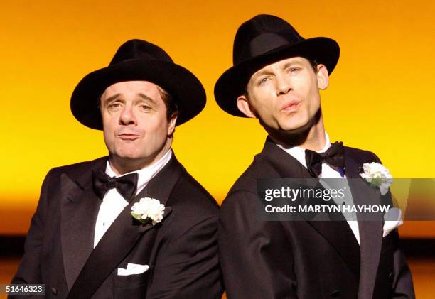Actor Nathan Lane makes his West End debut in Mel Brooks musical production of "The Producers" at the Theatre Royal, Drury Lane, London, 02 November...