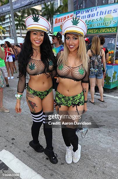 Guests attend Ultra Music Festival 2016 on March 18, 2016 in Miami, Florida.