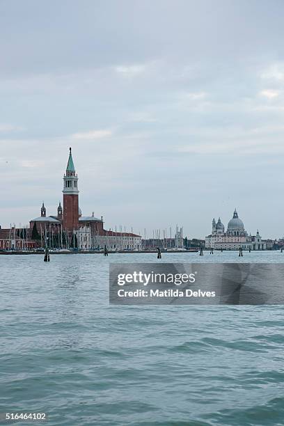 view of church of san giorgio maggiore venice, italy - venizia stock pictures, royalty-free photos & images