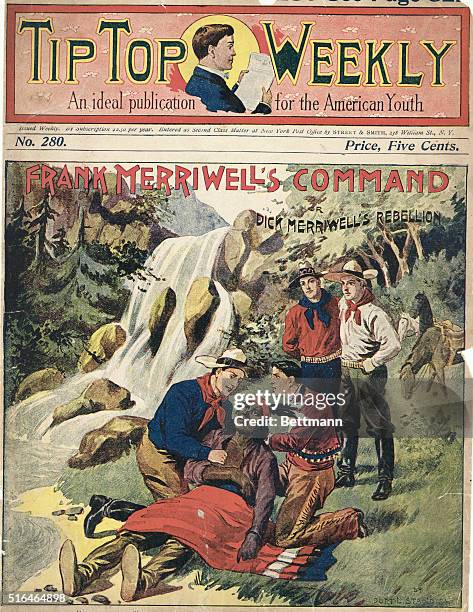 Tip Top Weekly. "Old Joe he die!" muttered the Indian, faintly. "Frank Merriwell, him kill old Joe!"