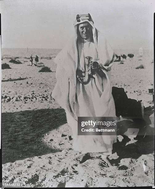 Thomas Lawrence in Arabian costume.