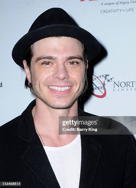 Actor Matthew Lawrence attends the premiere of Red Compass Media's 'The Lost Tree' at Laemmle NoHo 7 on March 18, 2016 in North Hollywood, California.