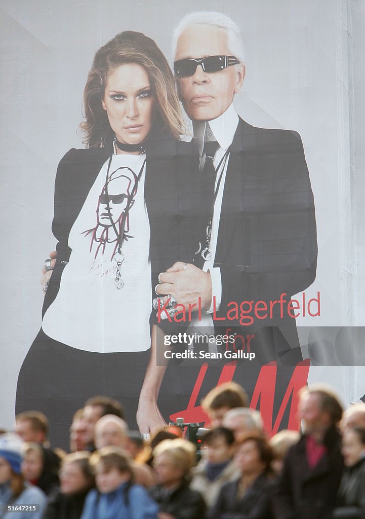 Giant H&M Billboard Advertises Karl Lagerfeld Collection