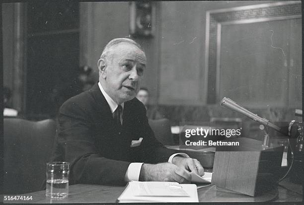 Herman Schwartz, representing the American Civil Liberties Union is shown as he testified before the Senate Constitutional Rights Subcommittee here...