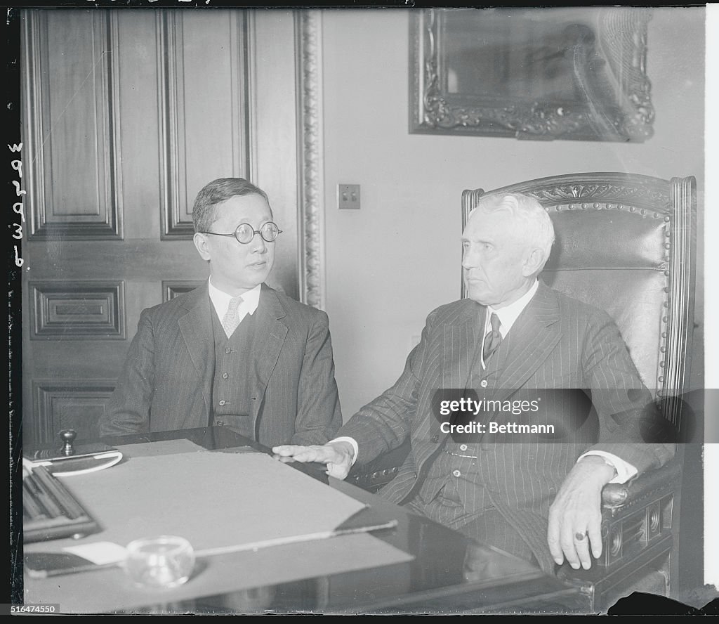 Frank B. Kellogg with Alfred Sze