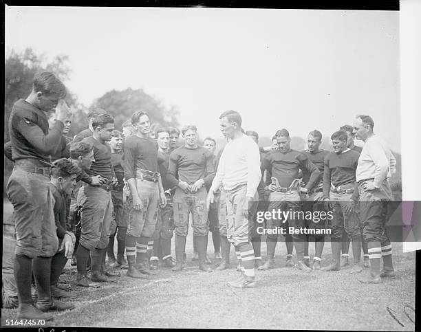 With seven of last year's regulars available and a host of experienced reserve man of 1924 to build his football team from, Head Coach Charley...