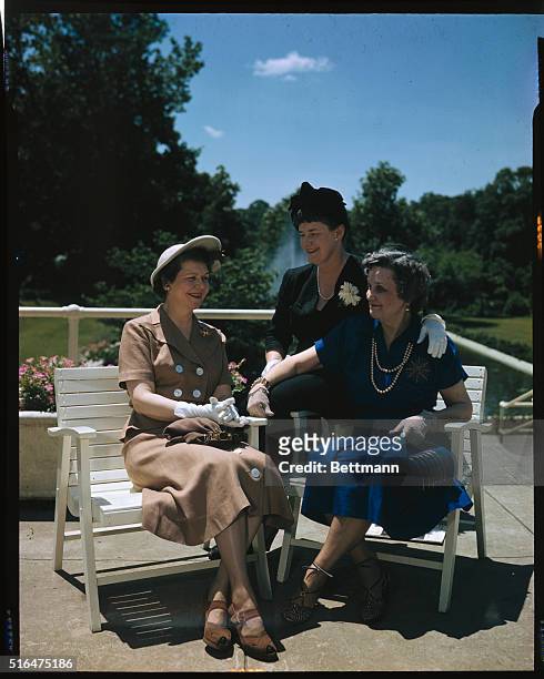 Mrs. Georgia Reese Clark, Treasurer of the United States; Mrs. India Edwards, Chairman of the Women's Division, Democratic National Committee; and...