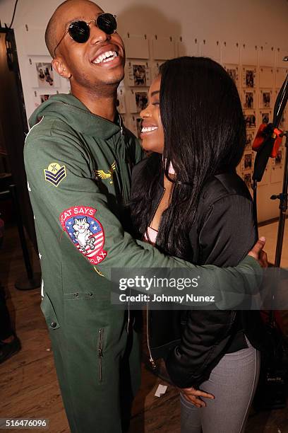 Pell and Dreezy attend Fader Fort, presented by Converse at the SXSW Music Festival on March 18, 2016 in Austin, Texas.