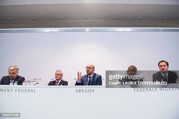 Vice-Prime Minister and Foreign Minister Didier Reynders, Vice-Prime Minister and Minister of Employment, Economy and Consumer Affairs Kris Peeters,...