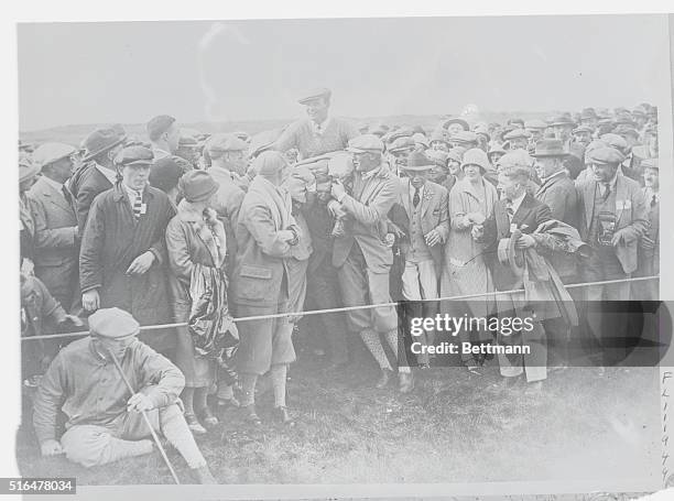 Hail, Sweetser, the champ! A crowd of some 6,000 persons saw Jesse Sweetser, the American golfer, beat A.F. Simpson, of Edinburgh, by 6 and 5 in the...