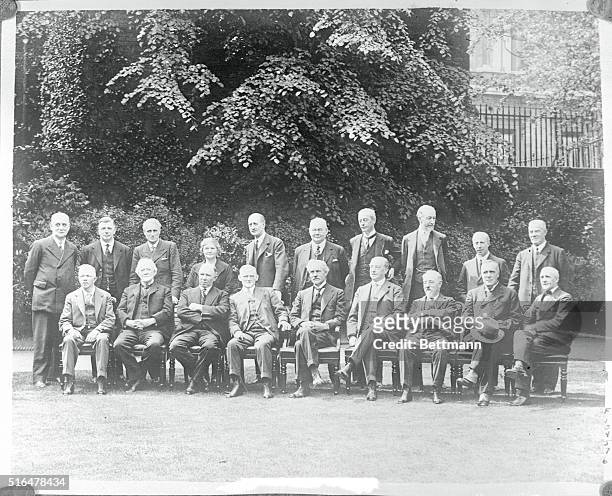 The New English Labor Cabinet...This is the first photograph of Ramsey MacDonald's new Labor Cabinet, made on the occasion of the first meeting in...