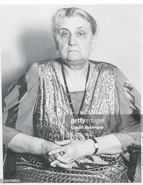 Founder of Hull House Pleads for Peace. The above photo shows Jane Addams, famous the world [. . .] founder of the Hull House, the first settlement...