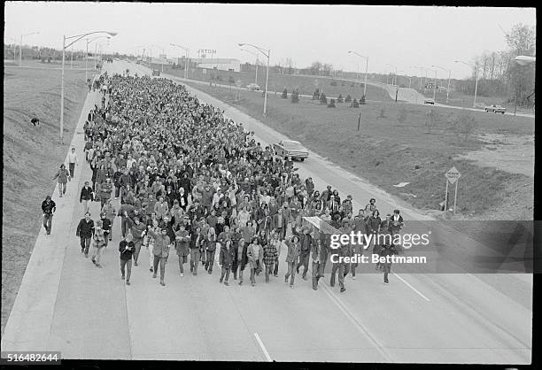 Albany, New York: About 3,000 students from the State University of Albany made a two mile march from their campus to downtown Albany to protest the...