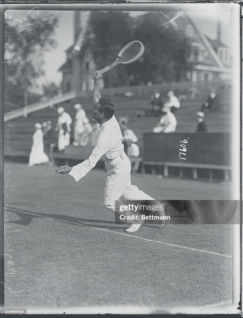 C. Mayes During Tennis Game