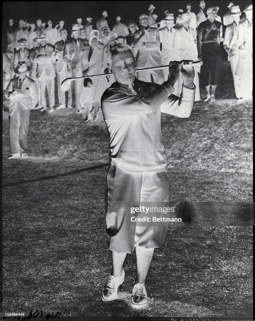 Gene Sarazen Golfing