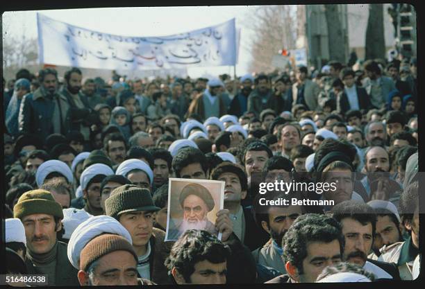 Demonstrators protest outside the United States Embassy.