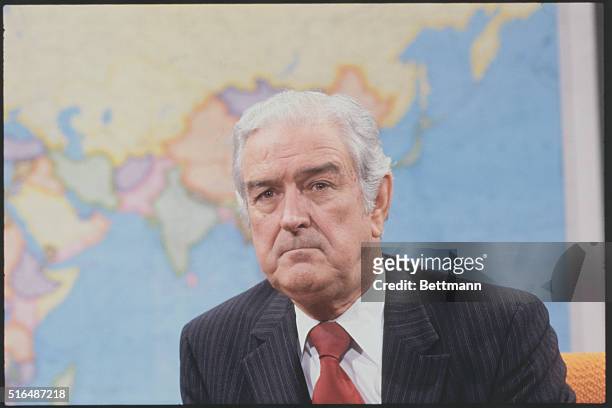 Portrait of United States presidential candidate John Connally, seen here during his campaign tour.