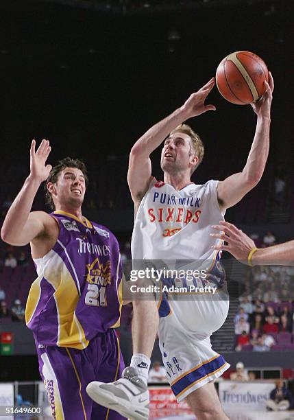 Brett Maher of the 36ers in action during the NBL Basketball match between the Sydney Kings and the Adelaide 36ers at the Sydney Entertainment Centre...