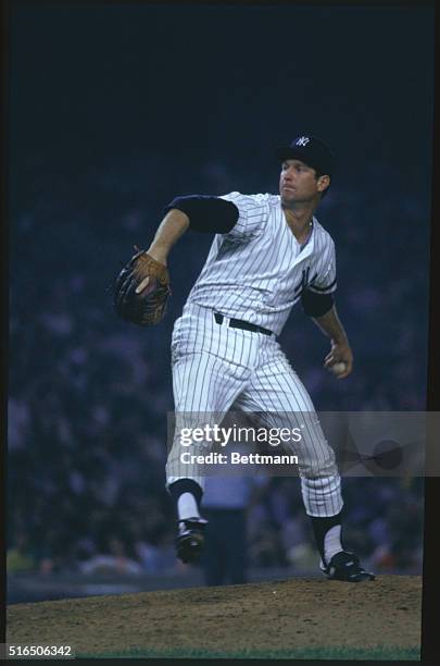 Preparing to pitch for the New York Yankees is Tommy John.