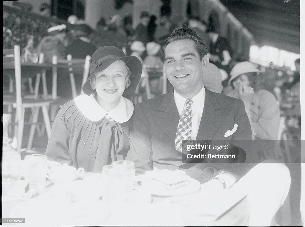 Weldon Heyburn and Wife Greta Nissen at Table
