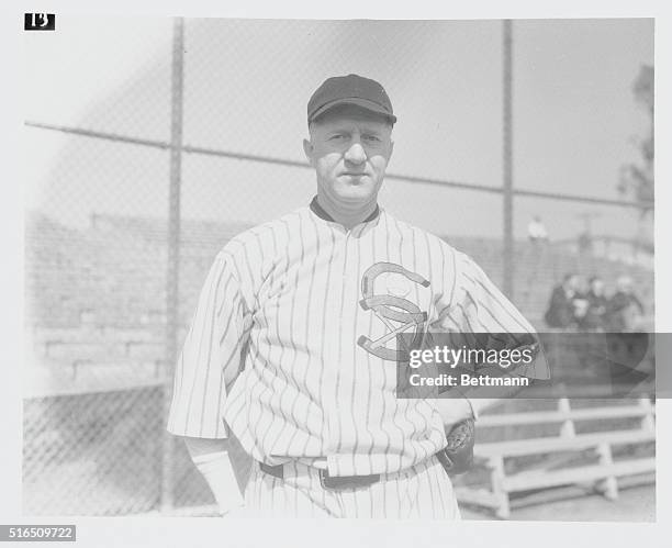 Pasadena, California: Urban "Red" Faber, veteran Chicago White Sox pitcher, snapped at Pasadena, California, where the Sox have started Spring...