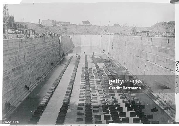 St. John, N. B.: Started during the war and completed at Courtenay Bay near the end of this year, the longest dry dock in the world, built by the St....