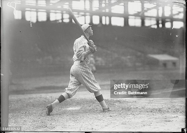 Zach Wheat, hard hitting left fielder of the Brooklyn Nationals, whose great playing has been an important factor in the winning streak of the...