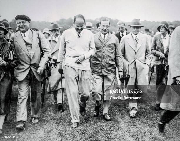 Fresh from his triumphs at St. Andrews, where he won the Amateur Golf Championship Bobby Jones played a foursome, partnered by Harrison Johnston, the...